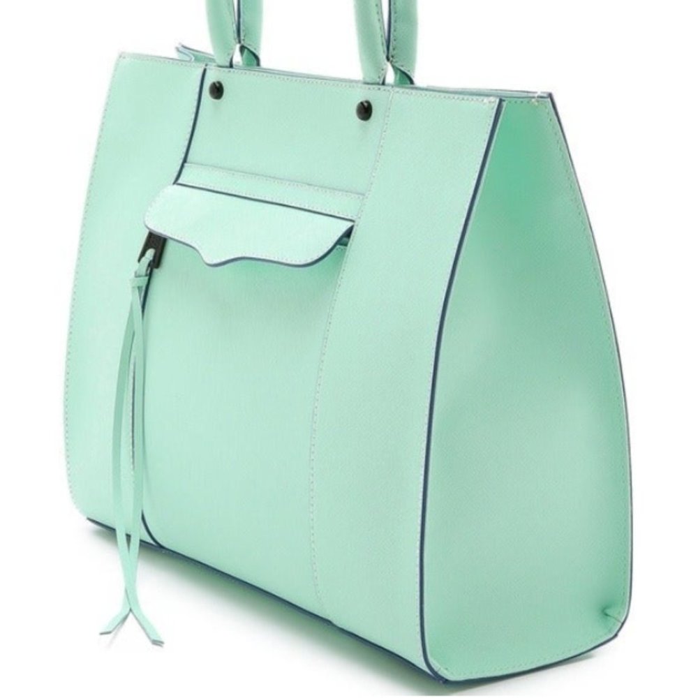 Rebecca Minkoff Large Mab Tote Bag - Mint Green - Picture 3 of 7